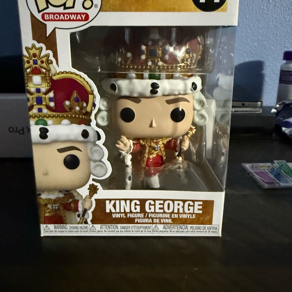 Funko Pop King George with Red and Gold Accents